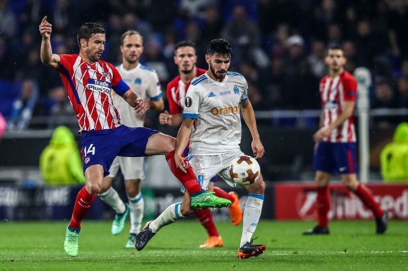 Morgan Sanson in action for Olympique Marseille