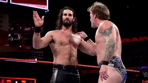 Chris Jericho and Seth Rollins