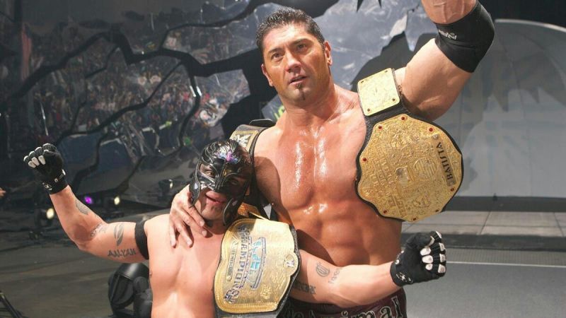 Batista and Rey Mysterio