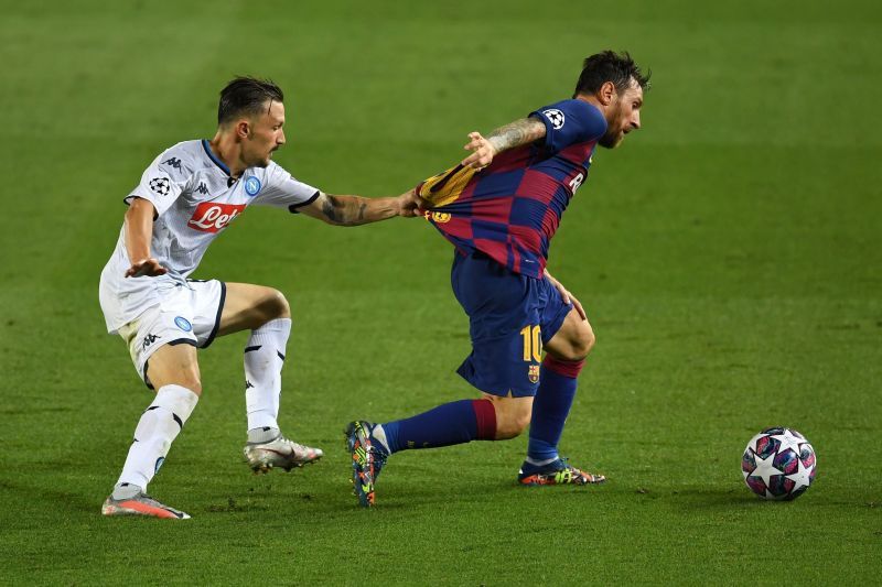 Mario Rui was outplayed by Lionel Messi