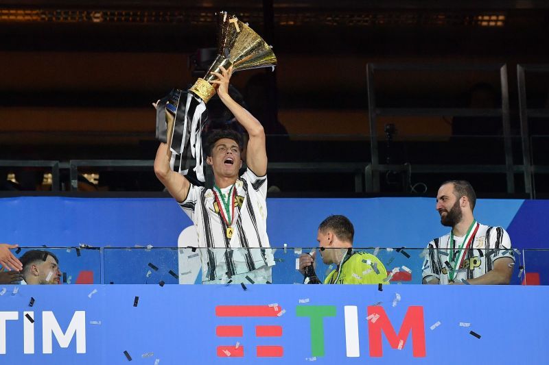 Ronaldo celebrating his second Serie A title win