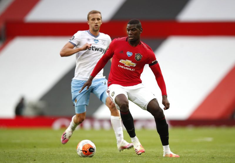 Paul Pogba in action for Manchester United