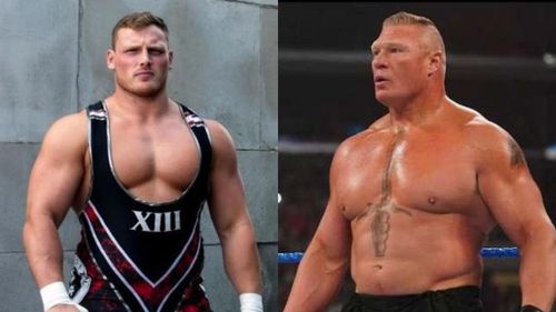 Ridge Holland and Brock Lesnar.