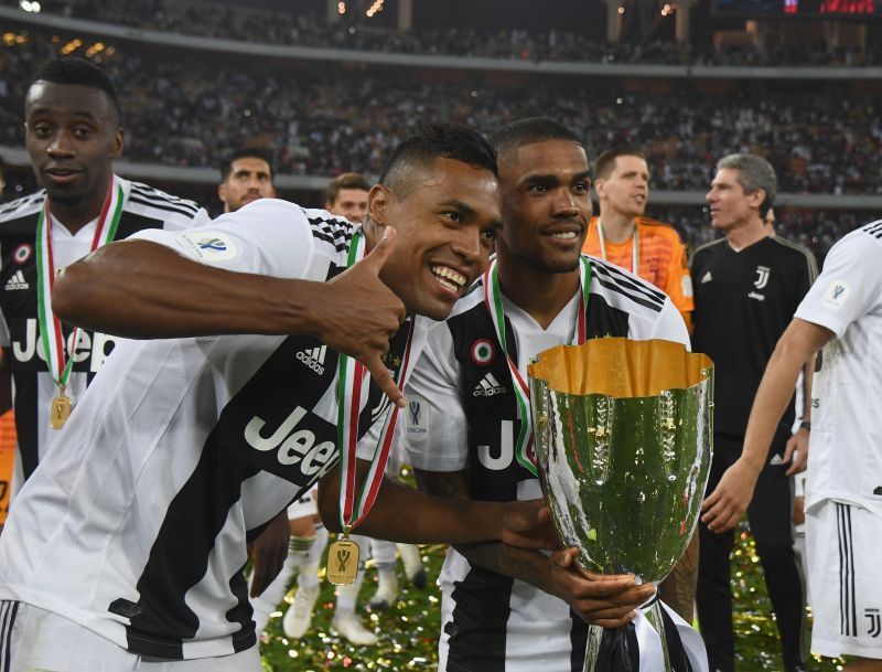 Juventus duo Costa (R) and Sandro (L)