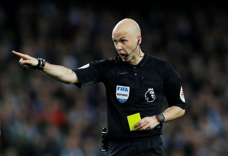 Referee Anthony Taylor had a busy evening in the FA Cup final