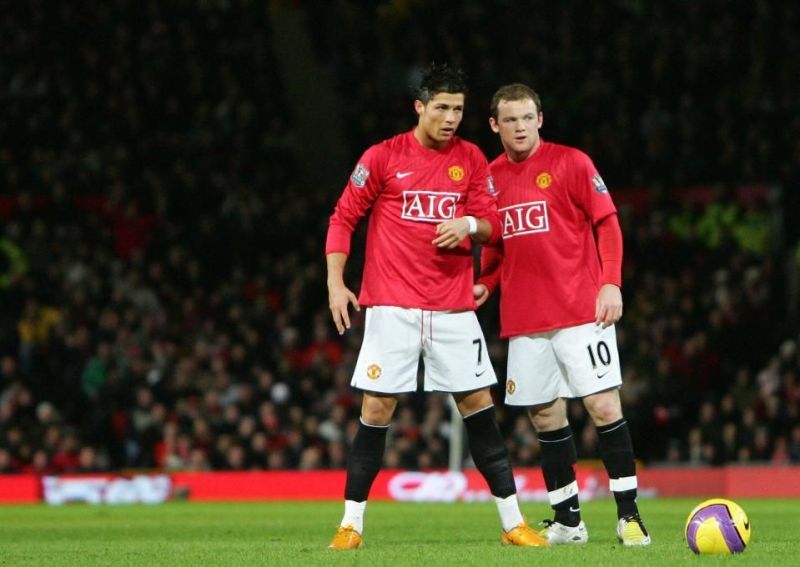 Wayne Rooney and Cristiano Ronaldo spent five years working at Manchester United