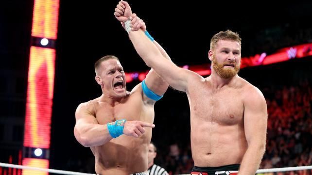 Sami Zayn and John Cena