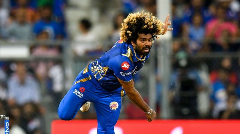 Lasith Malinga in action for the Mumbai Indians in the IPL