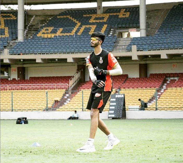 Devdutt Padikkal during an RCB training session