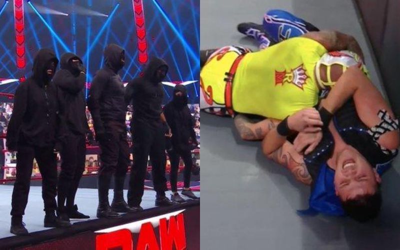 RETRIBUTION attacked Rey Mysterio and Dominik Mysterio on WWE RAW