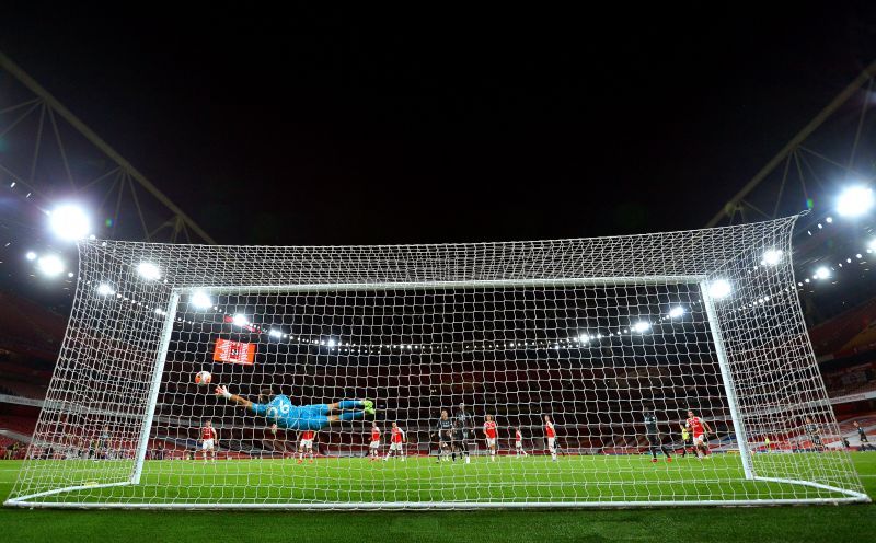 Emiliano Martinez made a stunning late save to deny Trent Alexander-Arnold.