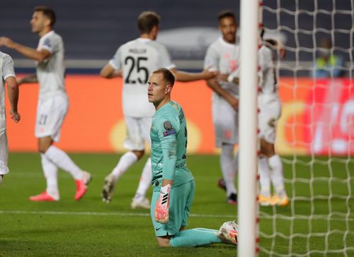 Marc-Andre Ter Stegen was beaten eight times as Barcelona showed no mercy