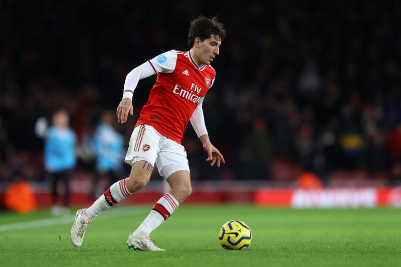 Hector Bellerin in action for Arsenal