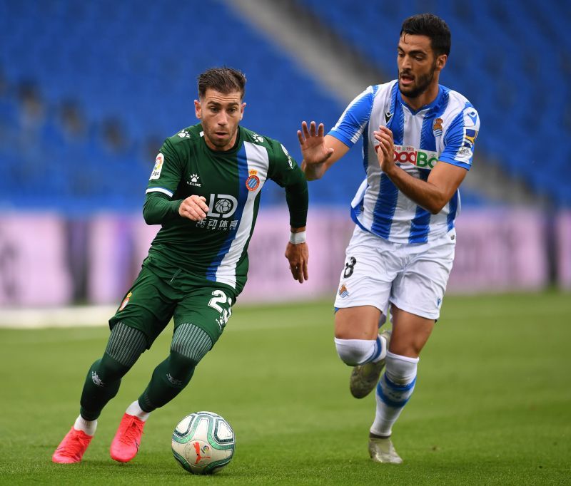 Mikel Merino in action for Real Sociedad