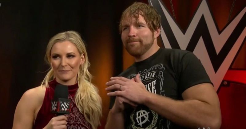 Renee Young with her husband and reigning AEW World Champion, Jon Moxley