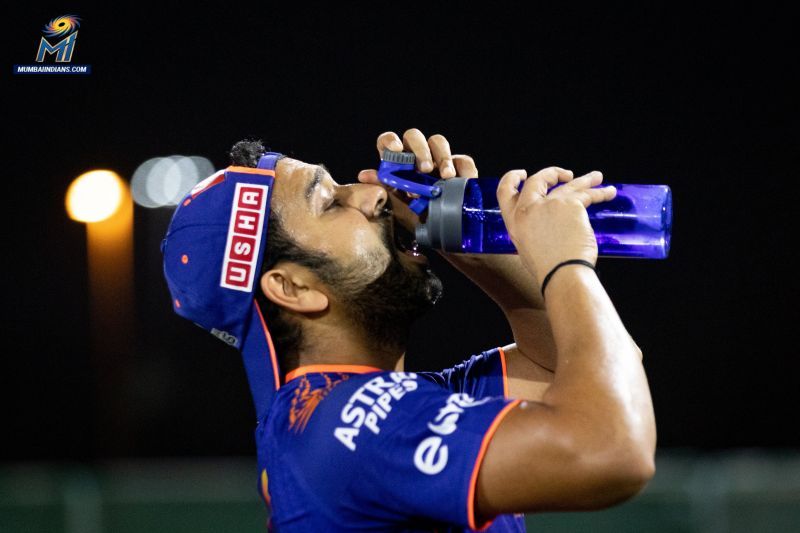 Rohit Sharma looked in great touch as MI began preparations for IPL 2020 [PC: MI Twitter]