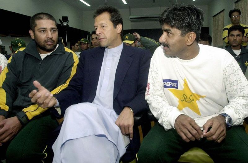 Imran Khan, Inzamam-ul-Haq and Javed Miandad