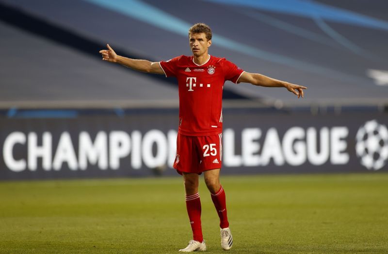 Thomas Muller in action for Bayern Munich