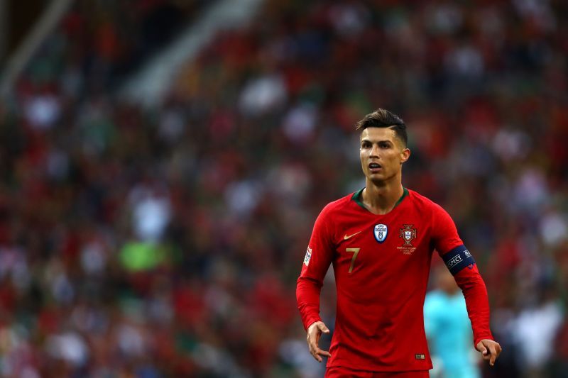 Cristiano Ronaldo in Portugal colours