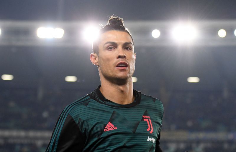 Cristiano Ronaldo before a Juventus game