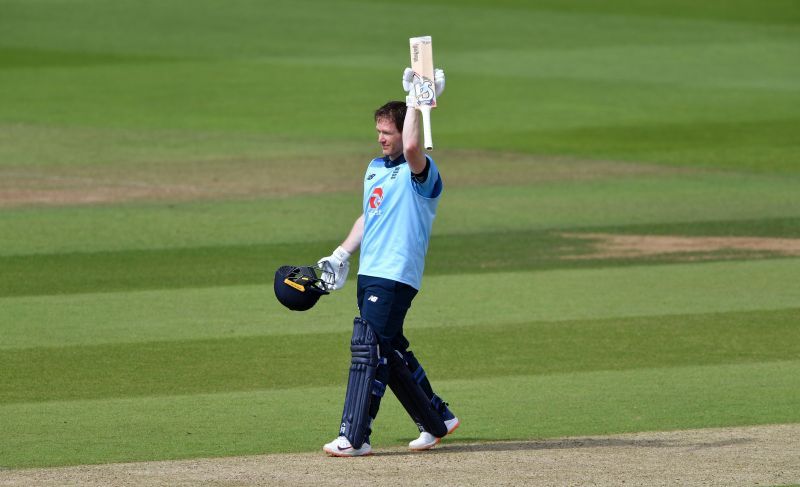 England talisman Eoin Morgan soaks in the applause.