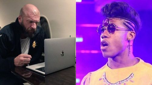 Triple H and Velveteen Dream.