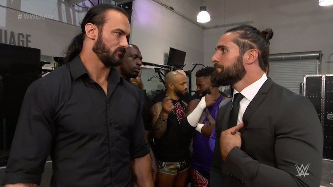 Drew McIntyre and Seth Rollins had an interesting exchange backstage