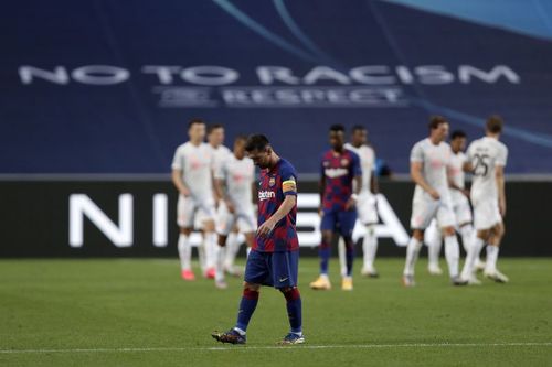 Barcelona lost 8-2 to Bayern Munich yesterday