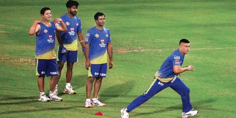 Chennai Super Kings underwent a five-day training camp in Chennai before flying out to Dubai (Image Credits: New Indian Express)