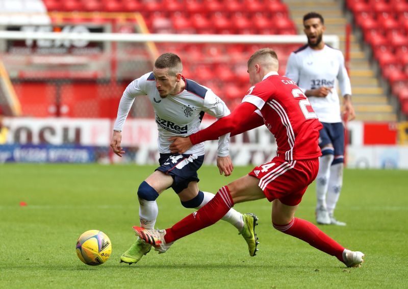 Ryan Kent scored the only goal for Rangers against Aberdeen on Saturday