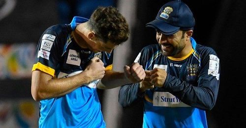 Mitchell Santner (left) and Rashid Khan (right) will look to win more games for the Tridents.