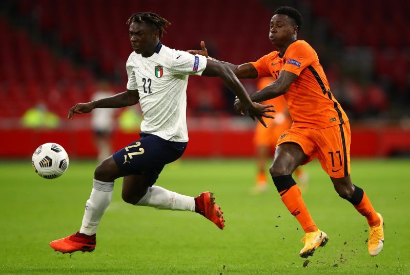 Moise Kean did not see much of the ball