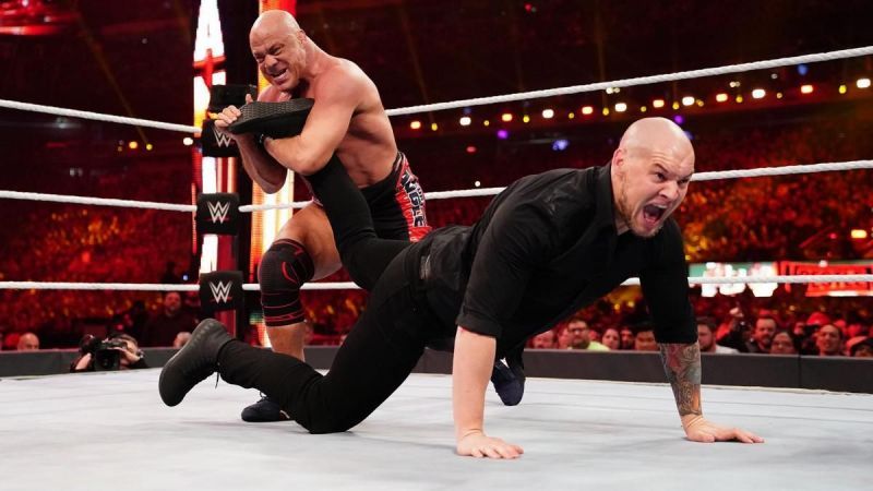 Angle battled Corbin at WrestleMania 35.