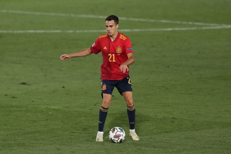 Sergio Reguilon of Spain controls the ball during the UEFA Nations League