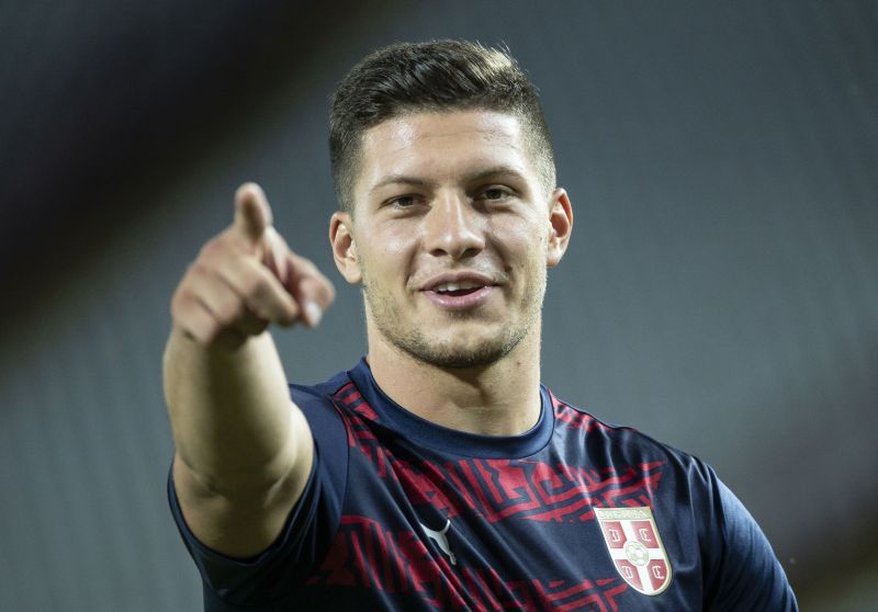 &nbsp;Luka Jovic of Serbia in the UEFA Nations League