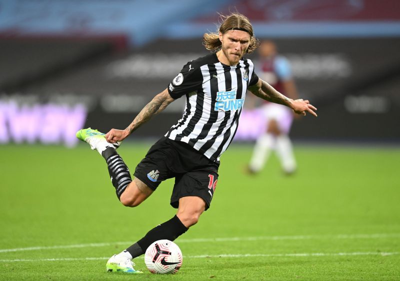 Hendrick got off the mark for Newcastle United in his first game for the club