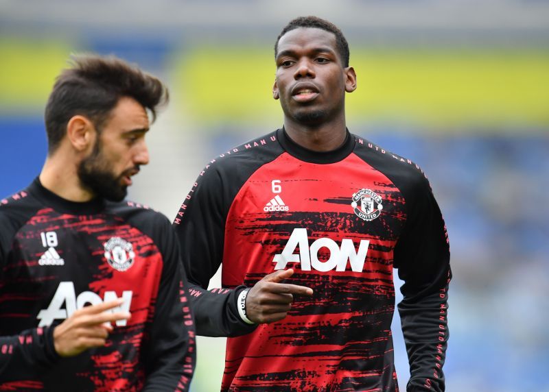 Bruno Fernandes (left) and Paul Pogba (right) gave away penalties in below-par displays