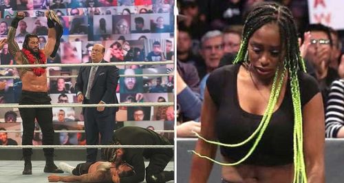 Naomi reacts to the main event