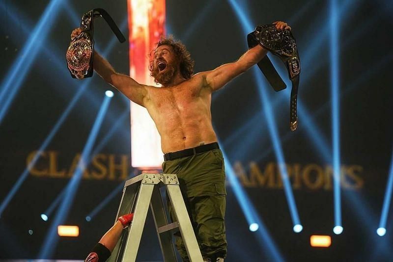 Sami Zayn became the WWE Undisputed Intercontinental Champion at Clash of Champions by defeating Jeff Hardy and AJ Styles