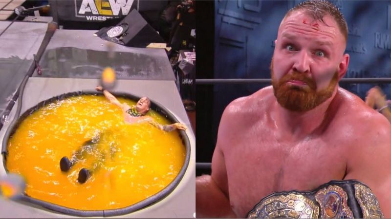 MJF and Jon Moxley fought in a bloody main event at AEW All Out
