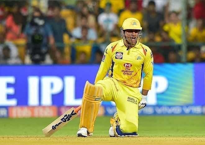 MS Dhoni has been batting at number 7 for CSK this year.