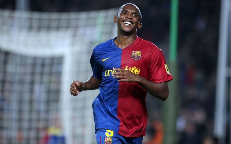 Samuel Eto&#039;o had his most prolific spell in club football with Barcelona.