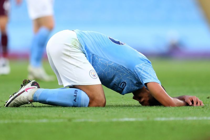 Manchester City&#039;s Rodri at full-time