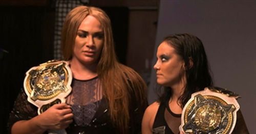 Nia Jax and Shayna Baszler