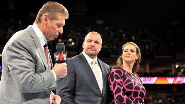 Vince McMahon, Triple H and Stephanie McMahon