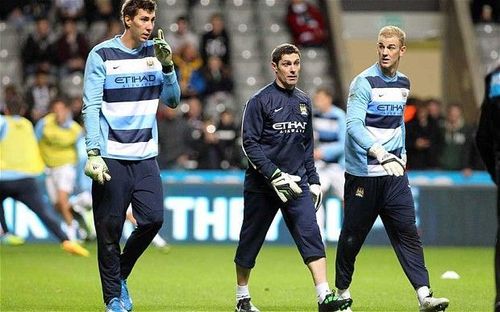 6' 8" Costel Pantelimon (left) is the tallest player ever to play in the Premier League.