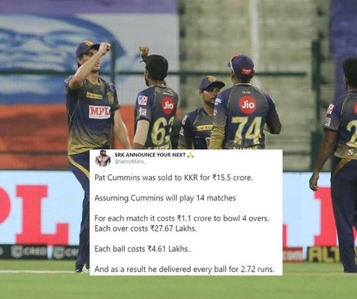 Pat Cummins had a nightmare IPL 2020 debut