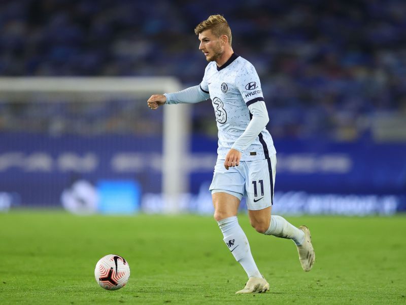 Timo Werner of Chelsea in action in the Premier League