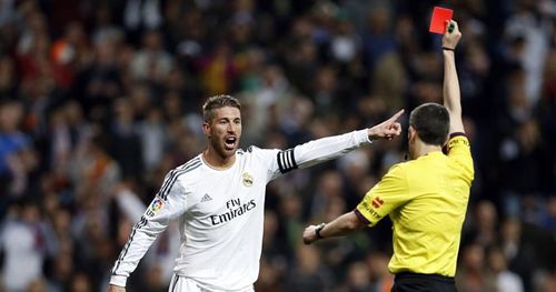 Sergio Ramos has seen a lot of red cards in his La Liga career