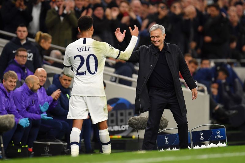 Alli and Spurs manager Mourinho